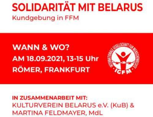 Kundgebung der IGFM am 18. September 2021