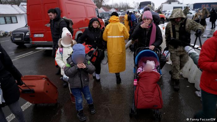Беженцы на границе Украины и Румынии, март 2022 года