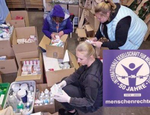 Рабочая группа МОПЧ по правам человека и Рабочая группа Мюнхен доставляют в Украину целевые медикаменты