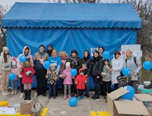 November-Dezember 2022. IGFM Team arbeitet mit Kindern in der Region Poltawa