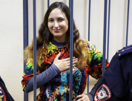 Russland: 7 Jahre Haft für Antikriegsaufkleber