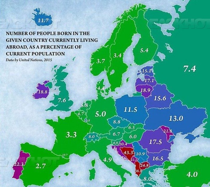 Republica moldova in topul tarilor unde aproape 40 din populatie a plecat peste hotare