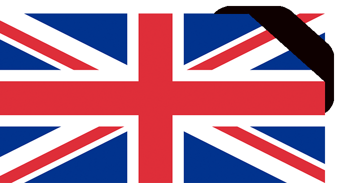 United kingdom mourning flag